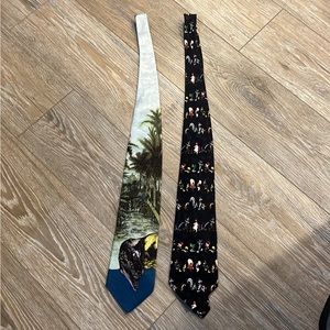 Men’s ties - jurassic park and looney tunes